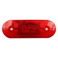 Kırmızı Beyaz Oval Led Lambası