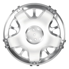 Front Wheel Cover Nickel Bumped 17.5''