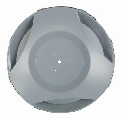 Bombed Plastic Rim Cover Front Gray 22.5