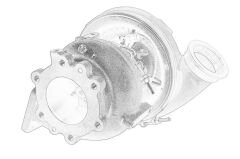 Turbocharger Mercedes E6 OM470