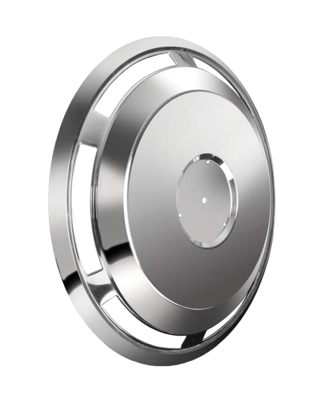 Wheel Cover Nickel Domed 22.5 Rear