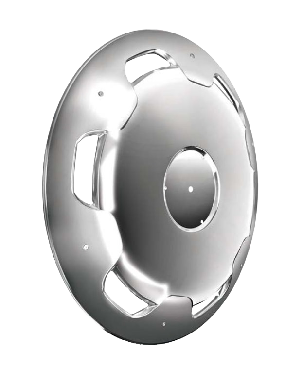 Wheel Cover Nickel Domed 22.5 Rear